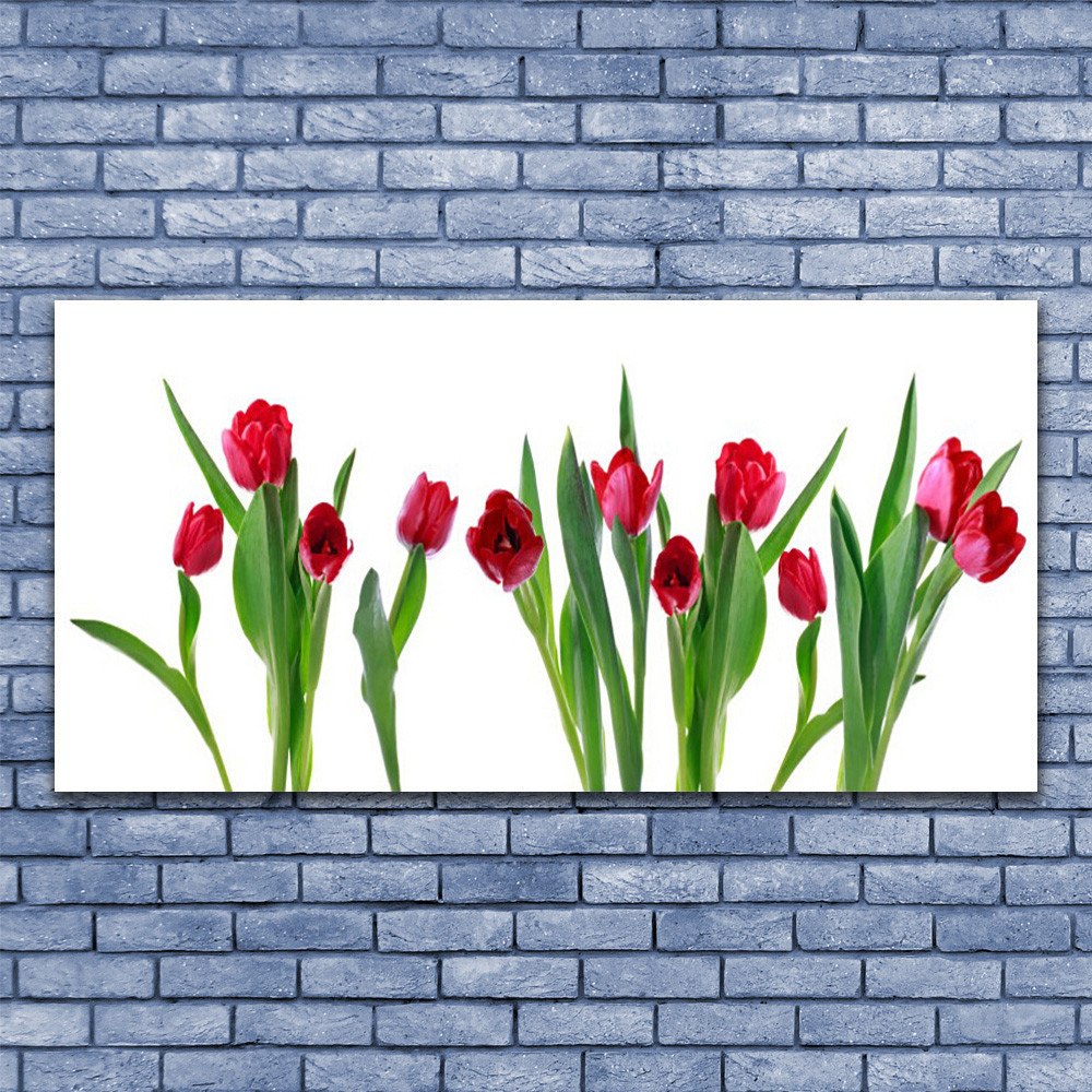 Image sur toile tulipes 140x70 cm pour une ambiance nature dans la chambre