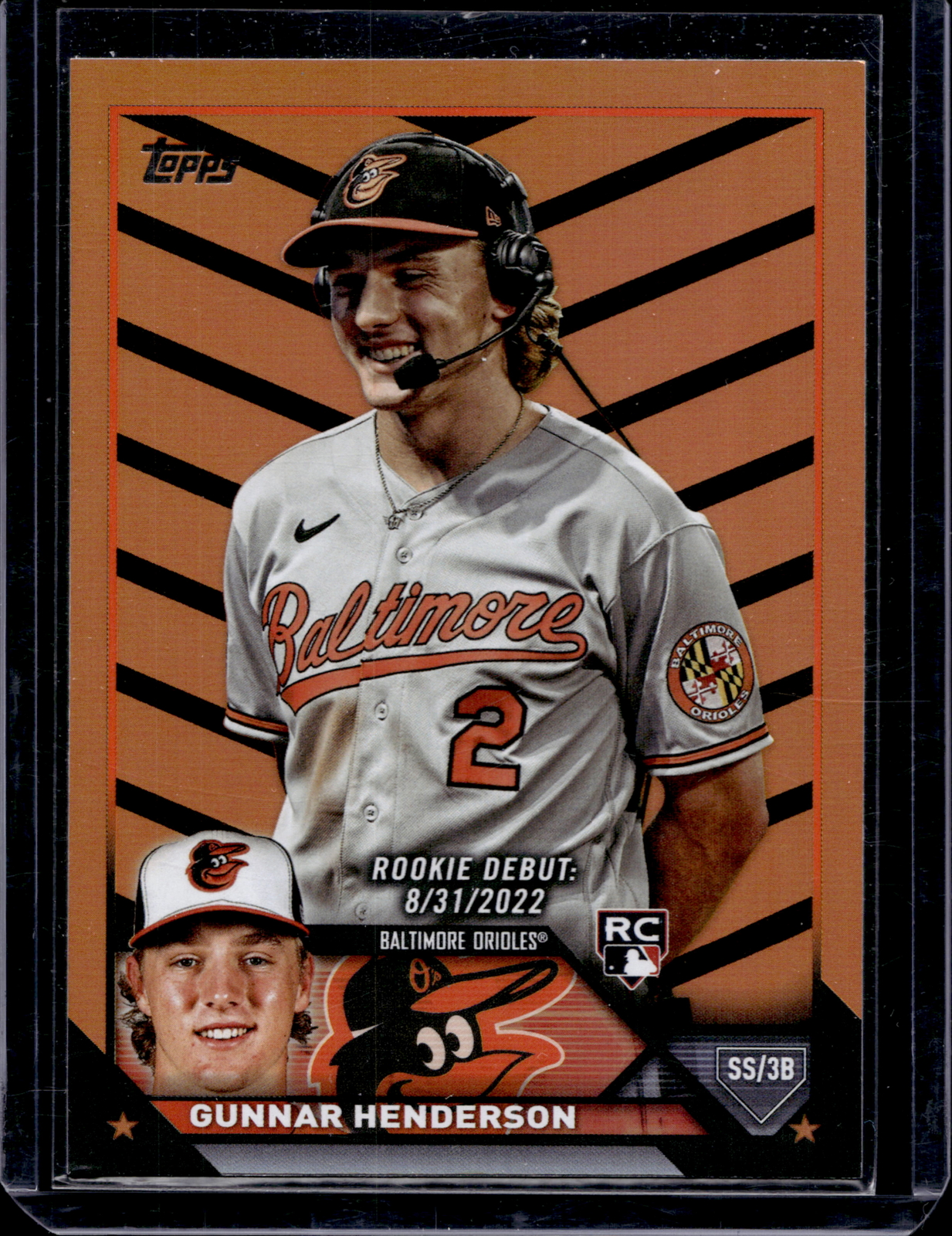 2023 Topps Update #US18 Gunnar Henderson Orange and Black Foil