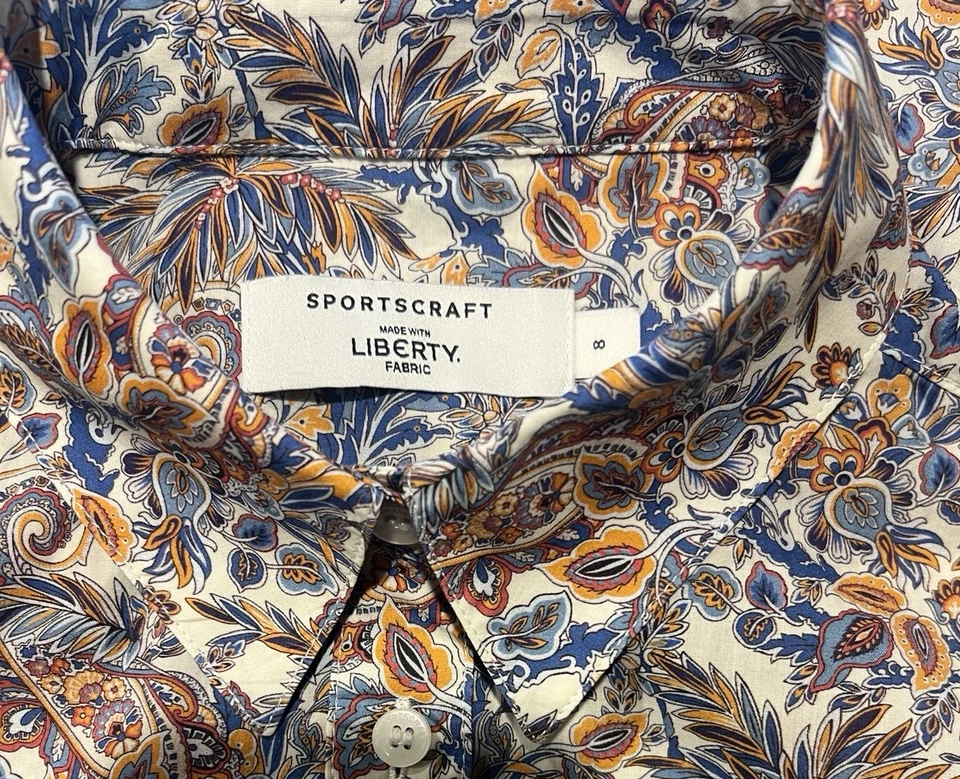 Blusa Camisa SPORTSCRAFT & LIBERTY "Far Away Paisley" Algodón 8AUST-UK/4US Foto 2 de 4