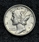 1942-S Mercury Dime AU • Sharp Details • Choice Early Silver