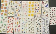 NEW Creative Memories SPRING & SUMMER SPRINKLE Stickers Garden Rain 2003