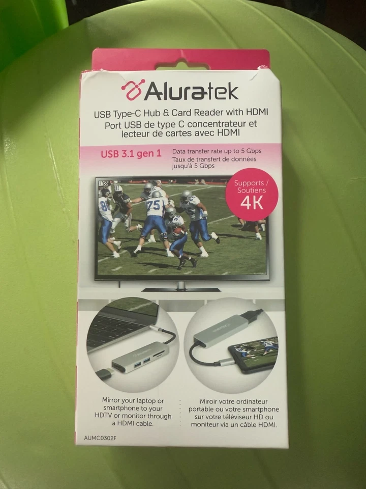 Aluratek USB Type-C Multimedia Hub & Card Reader - Image 2 of 3