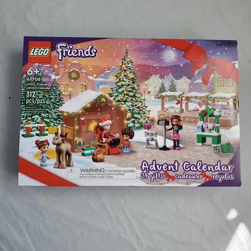 LEGO 41690 Friends Advent Calendar Christmas Holiday Building Kit 370pcs 24gifts