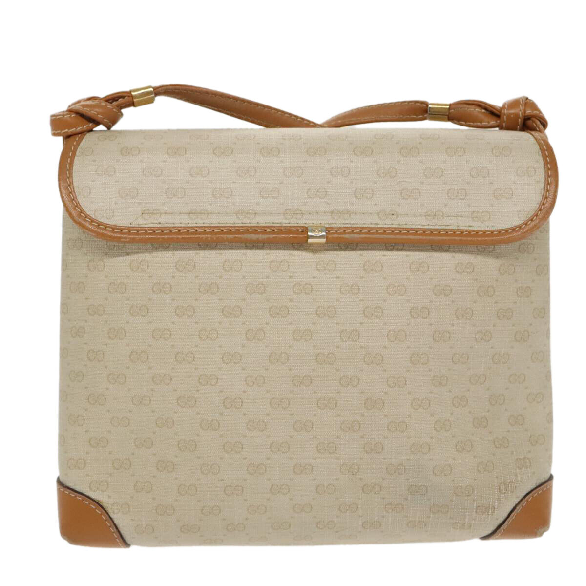 GUCCI Micro GG Supreme Shoulder Bag PVC Beige Gold 007 123 GUCCI Micro GG Supreme Shoulder Bag PVC Beige Gold 007 123