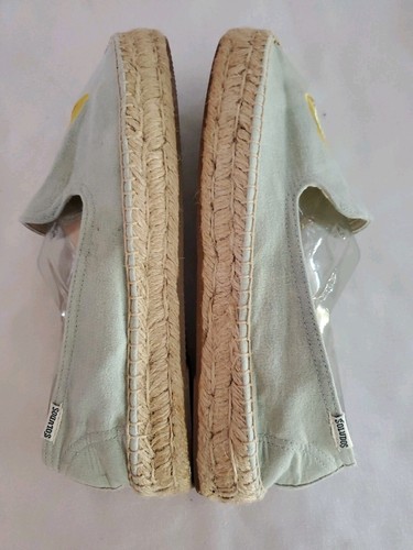 Soludos Women's Pale Blue Cotton W/Lemons~ Cotton Espradilles Sz. 9.5M - Picture 5 of 8