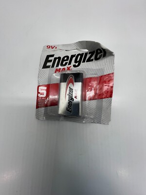 Qty 5 Energizer Long Lasting Alkaline Battery 9V1, 12-2024 Max 9 Volt 9V