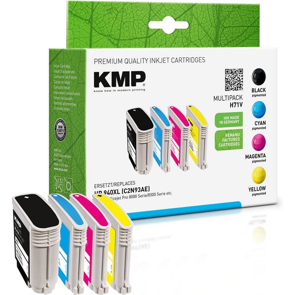 Kmp H71V Multipack Ersetzt Hp 940XL / C2N93AE Bk/C/M/Y-image