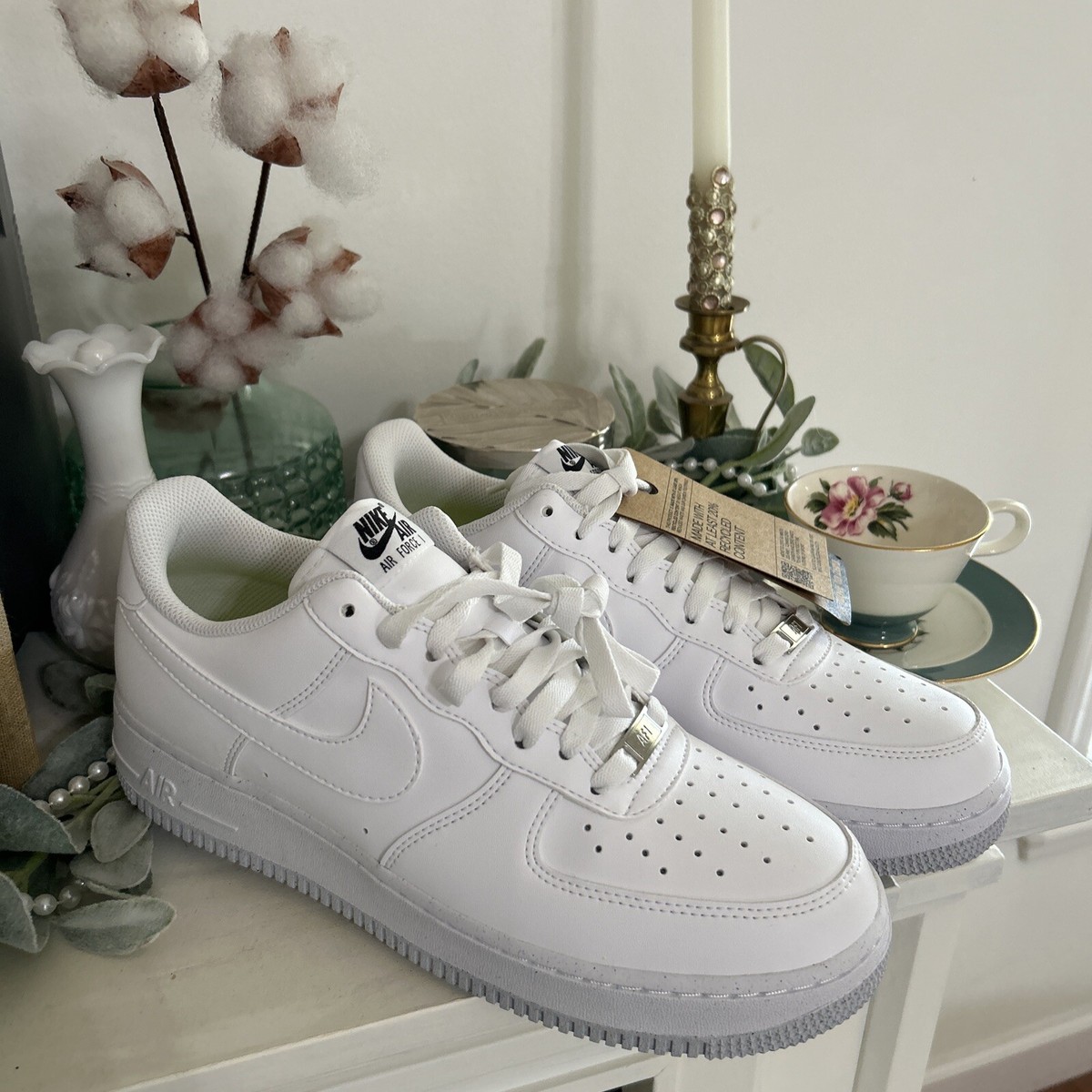 ☆送料無料☆ NIKE W AIR FORCE 1 '07 NEXT NATURE ☆ Nike W Air Force 1 '07 Next Nature White Black DC9486-101