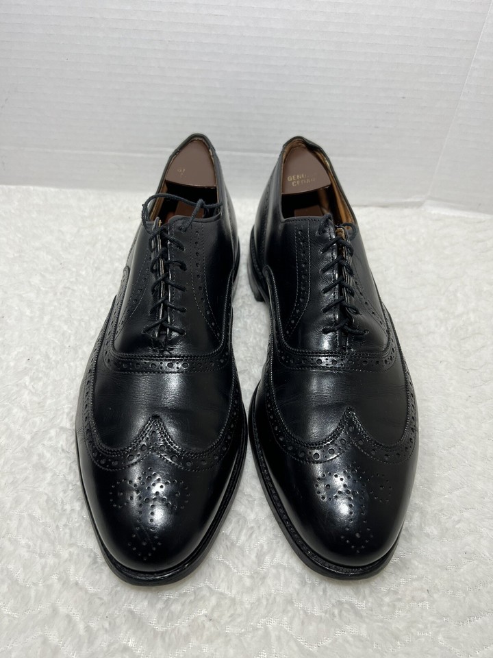 Wingtips Allen Edmonds CHESTER Wingtips 1903 Oxfords Men's 11D Dress Shoes Black ...