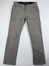Wrangler Pants Mens Khaki ATG All Terrain Gear Pants Size 32x34 (32x32 Measured)