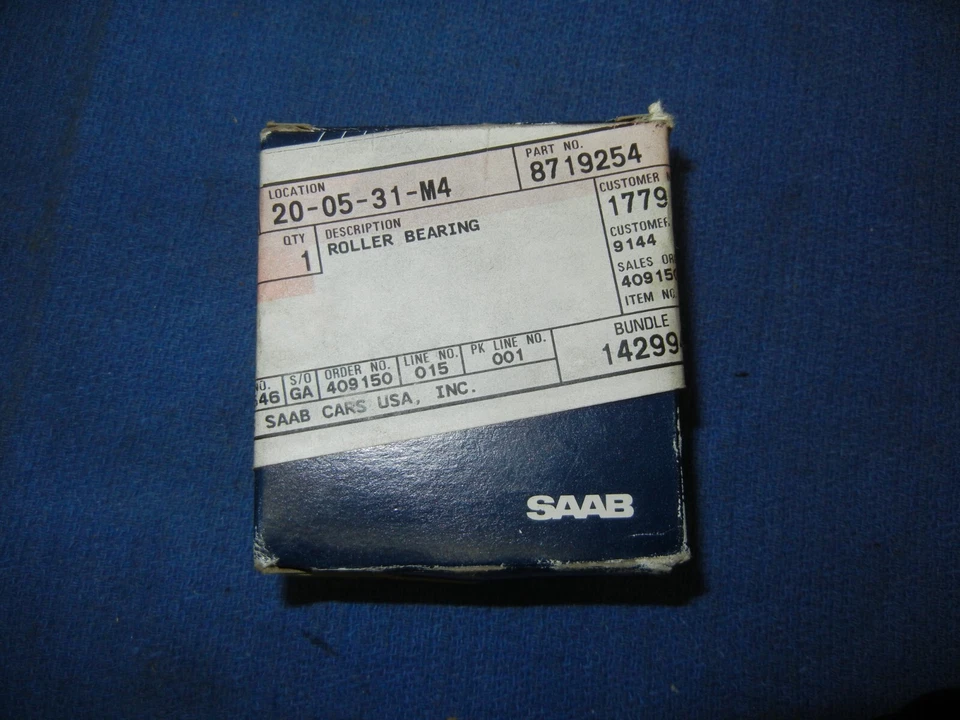 85 - 93 SAAB 9000 5 Sp Differential Roller Bearing With Race   8719254   B2 - Image 2 of 2