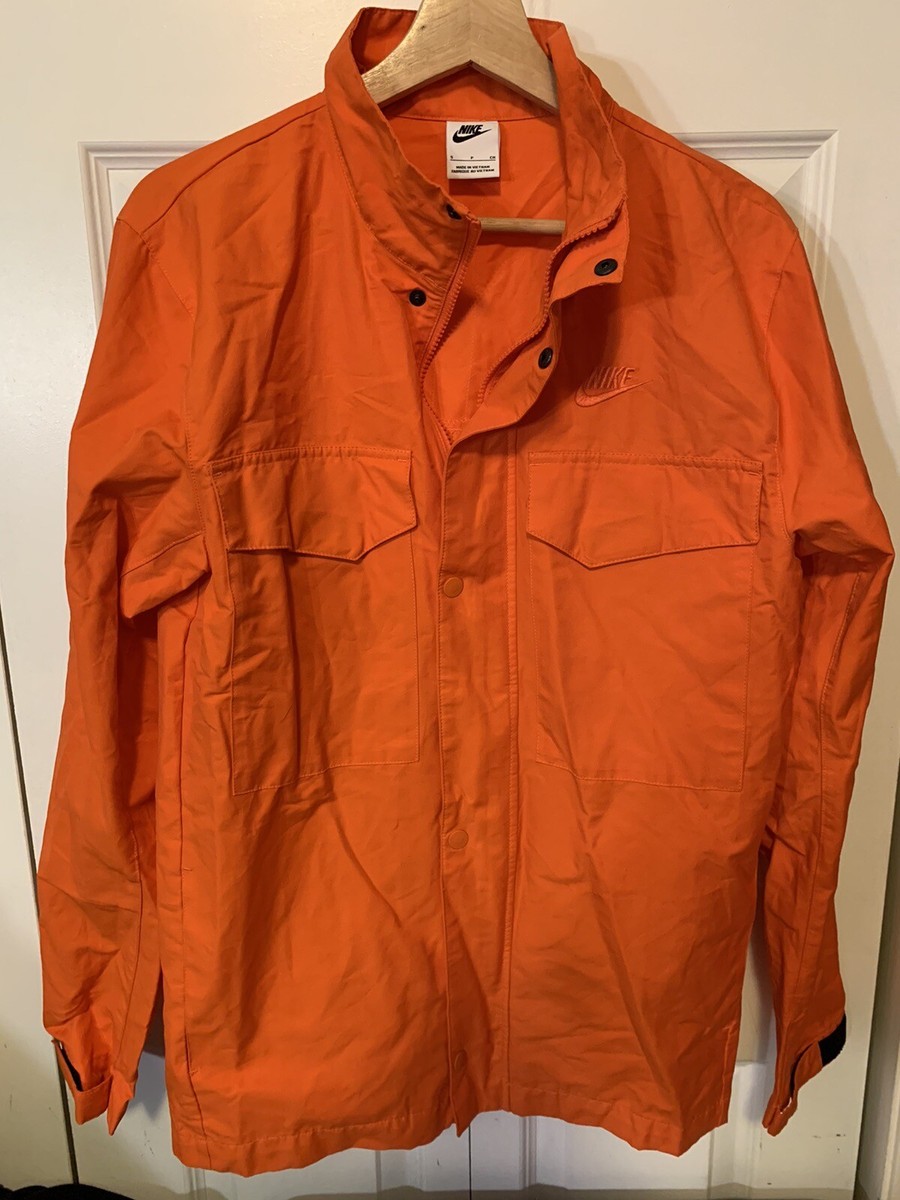 Nike Mens Sz S M65 Field Jacket Orange Windbreaker | eBay Nike Mens Sz S M65 Field Jacket Orange Windbreaker | eBay