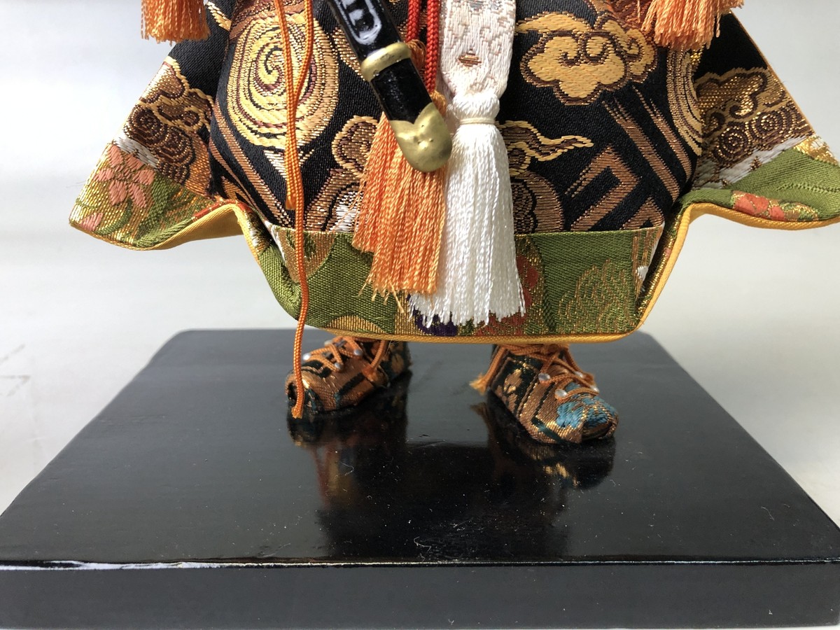 Y7572 NINGYO Japanese doll Enma figurine Shoki Japan antique