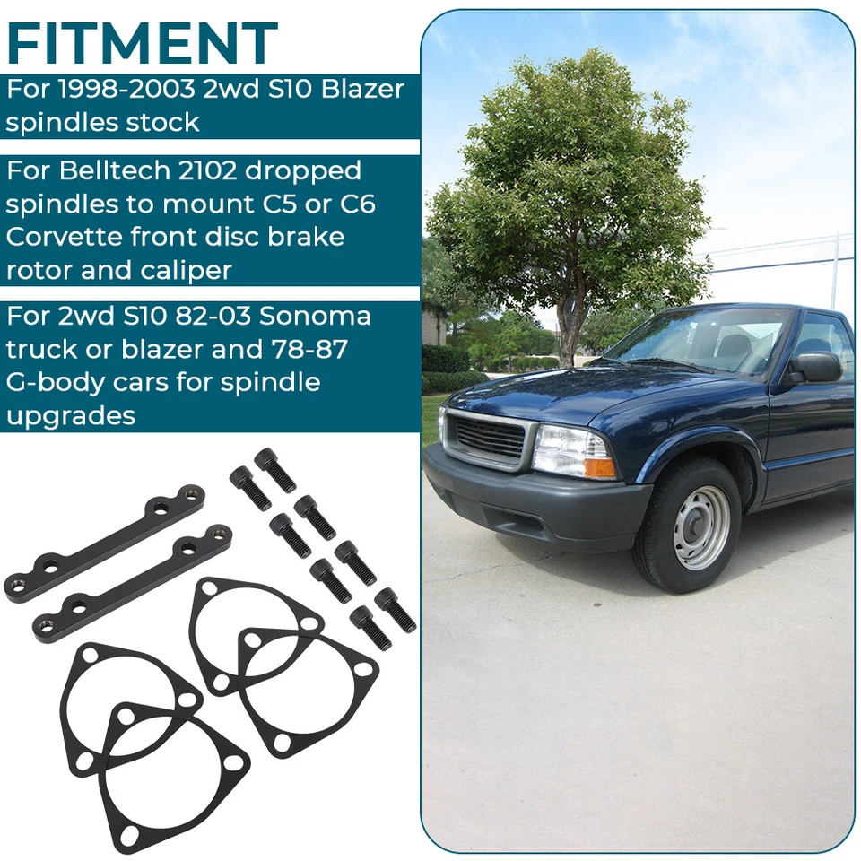 Kit de conversión de cambio de freno de husillo Corvette C5 C6 para Blazer Sonoma Body 2x2 EE. UU. Foto 4 de 4