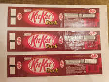 kit kat Special edition Dark  4 finger wrappers x 3 2000