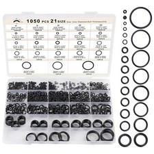 1050pcs O-Ring Kit, 21 Sizes O-Ring Assortment Kit Metric Nitrile Rubber O Rings