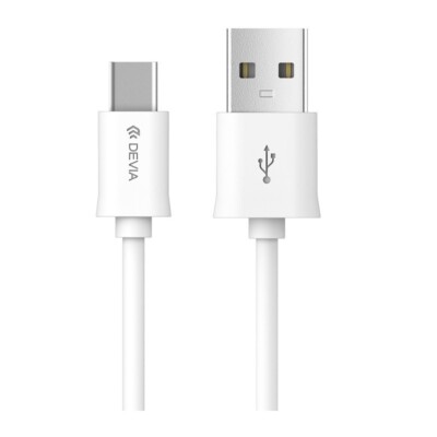 DEVIA  Ladekabel USB - USB Typ C Datenkabel für Handy Schnellladekabel 2m 2,1A