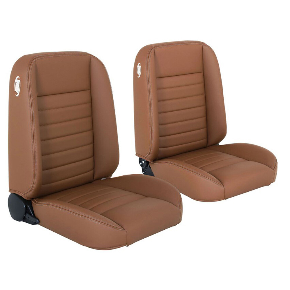TMI Pro Classic Cruiser Collection Bucket Seats Saddle Brown With