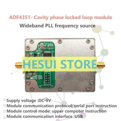 ADF4351 PLL source frequency synthesizer single chip microcomputer withcavity RF