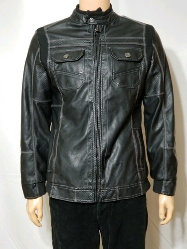 BKE Mens Jacket Size Small Faux Leather 