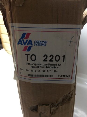 Radiador AVA Cooling Systems TO2201. Nuevo stock antiguo. Toyota Carina E ST 92-on - Imagen 2 de 6
