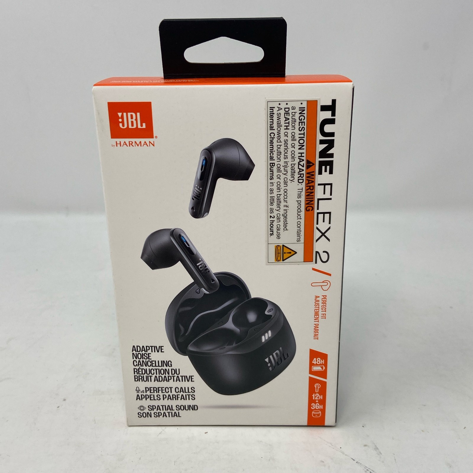 JBL Tune Flex 2 True Wireless ANC Earbuds - Black