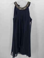 Pre-Owned Vince Camuto Navy Size 6 Short Sleeveless Dress