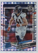 2023 Panini Donruss Optic Rated Rookie Prizm 2/32 Drew Sanders #230 Shield 0us8
