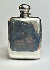 Flachmann-Hip Flask-925 Sterling-London-Alexander Clark-1907-163 g-13,5-Art.7473