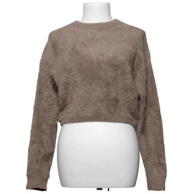 Bershka, pull en tricot, taille : XS, beige, polyamide/polyester/viscose #E5o - Photo 1/4