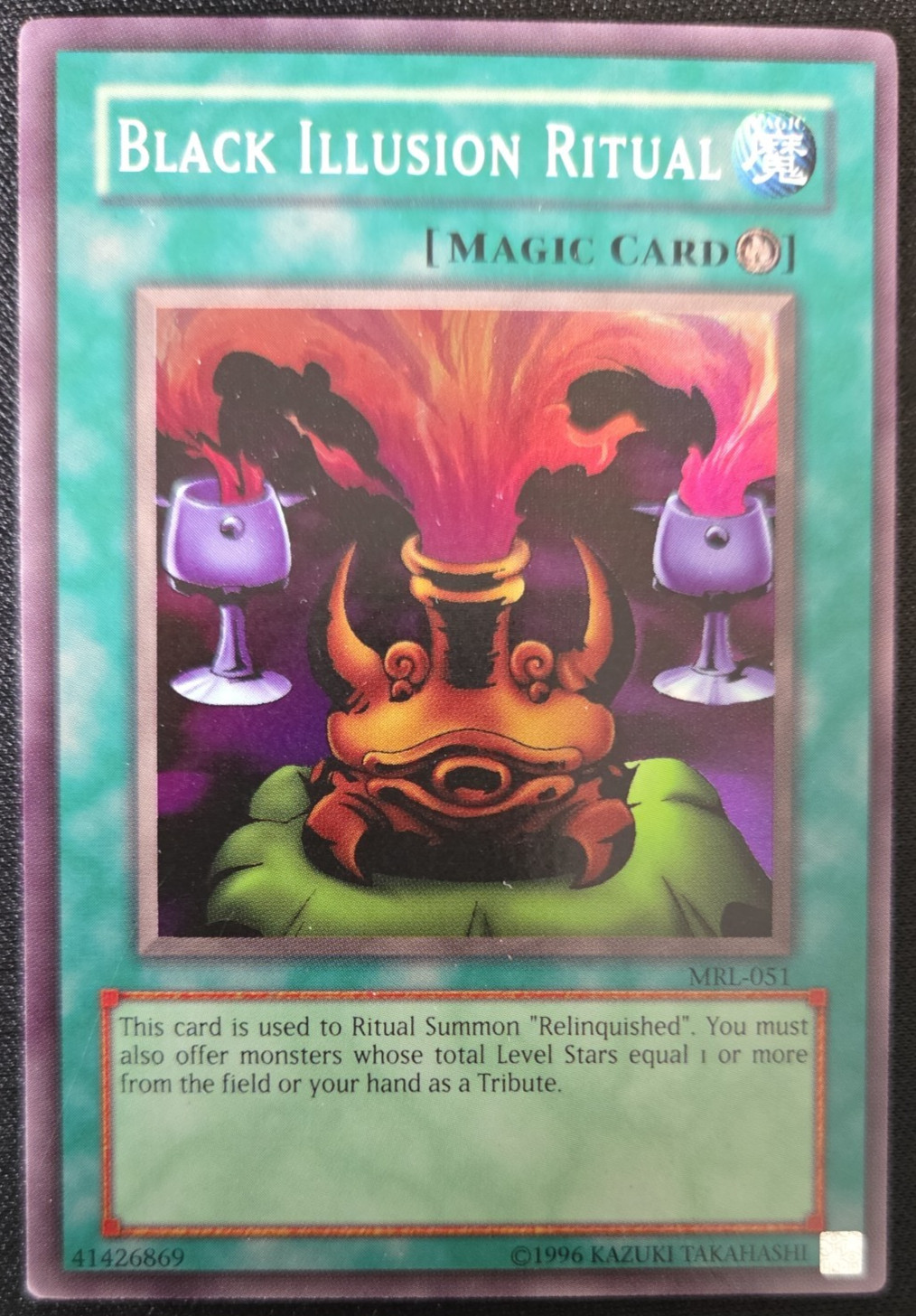 Yugioh Magic Card Black Illusion Ritual MRL-051 Magic Ruler Unlimited HP