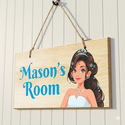 Personalisierte Holztafel Hängeschild Schlafzimmer Garten Wohndeko Geschenk für Mädchen