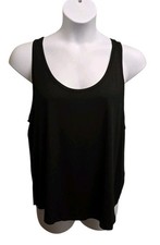 Alfani Intimates Womens S M  Black Ultra Soft Modal Tank Top Sleep Loungewear