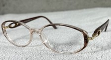 Silhouette SPX M1928 20 6103 Round Full-Rim Brown Eyeglasses Frames 52-15-130