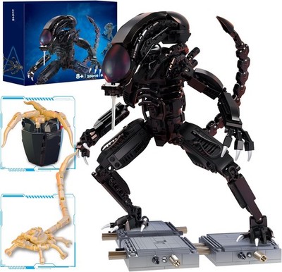 Xenomorph Action Figure Toy Building Set Compatible with Lego for Adults,Cool Sc