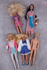 Vintage Mattel Barbies Lot of 5 Clothing Accessories Ken 1960s Etc Mismatched