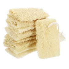 10Pcs Natural Loofah Kitchen Sponge, 3.9''x1.9'' Loofah Sponge for Dishes