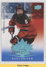 2021 Upper Deck Team Canada Juniors Blue Rebecca Johnston #51 READ 0a4