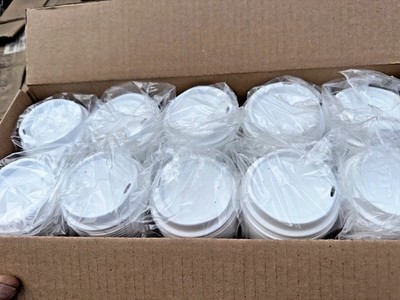 ECOPAX UNIVERSAL HOT CUPS SIPPY LIDS FITS 10 OZ TO 24 OZ - LIDS ONY BOXED 1000PC