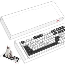 ZIYOU LANG KC04 Acrylic Clear Transparent Keyboard Cover 17.4  6.5  1.89 in...
