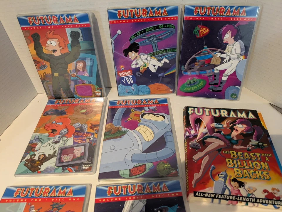 Futurama DVD Lot Inc..Volume 3-Discs1-4. Vol. 2 Discs,1,3 & 4. & Futurama Movie  - Image 4 of 4