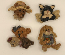 Vintage Bearwear From Boyds Bear And Friends Brooch Pins - Lot of 4