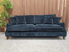 Designer Label Quarry Extra Large Sofa In Basalt Distressed Chenille RRP-£1899