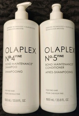 Olaplex Bond Maintenance No.4 Fine Shampoo & No.5 Fine Conditioner 1000mL