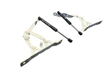 2022-2025 GENESIS GV70 FRONT LEFT RIGHT HOOD HINGE SUPPORT BRACKET W/ SHOCK SET