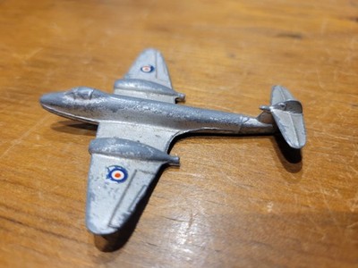 Vintage Dinky 70E Gloster Meteor Kampfjet Druckguss Flugzeug 