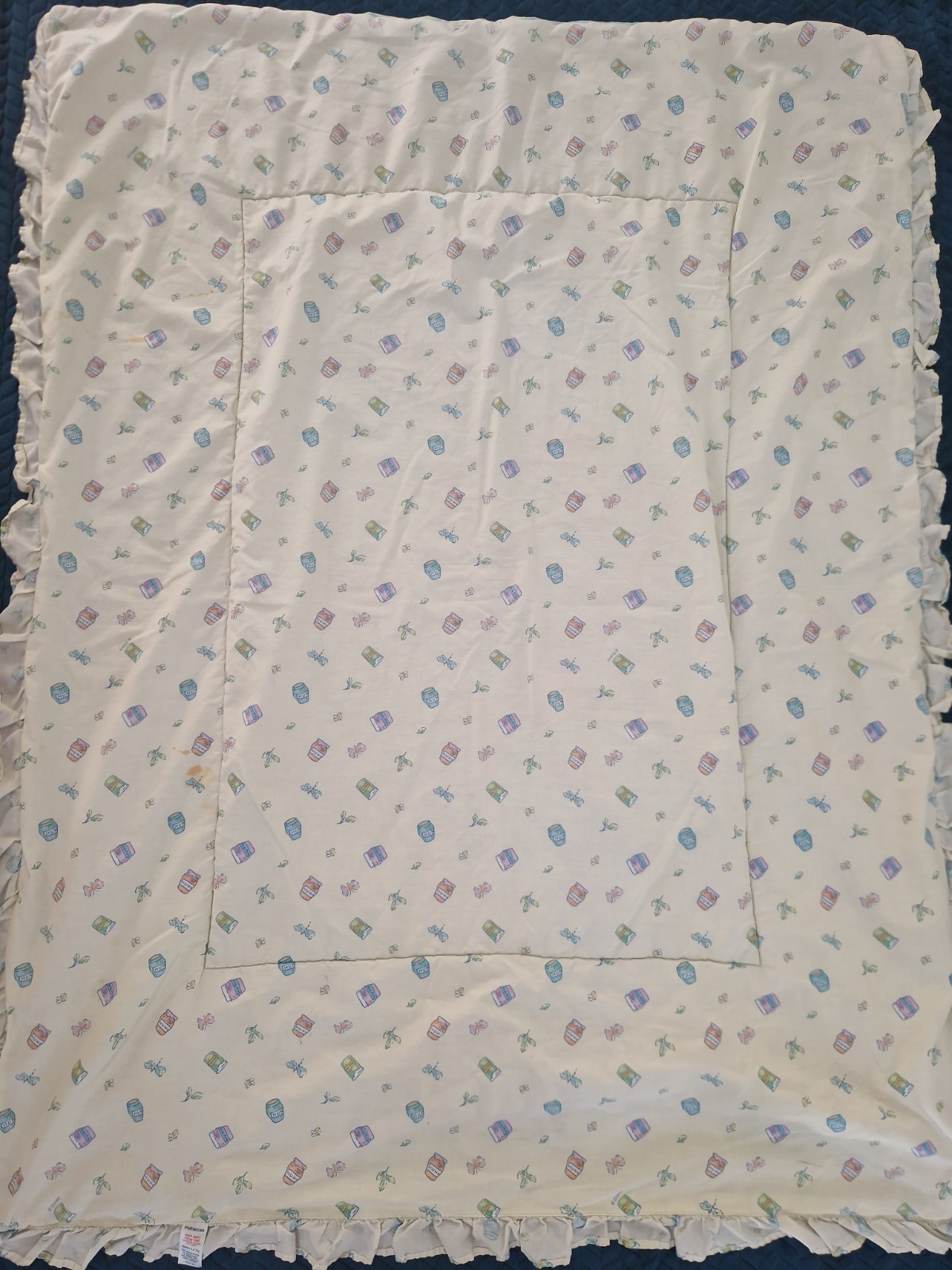 Mothercare Vintage Winnie the Pooh Lettino Letto Trapuntino Frill GB 12mths 110x140cm foto 4