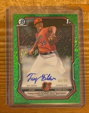 2026 Bowman Chrome TREY GIBSON Auto Green Shimmer Refractor /99 #CPA-TGI Orioles
