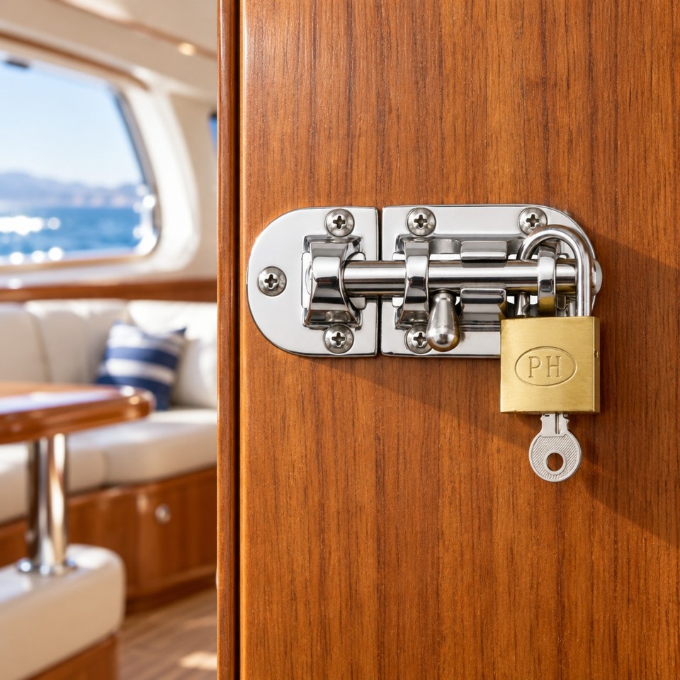 Sliding Door Bolt Latch Padlockable Bolt Latch with Padlock Secure for ...