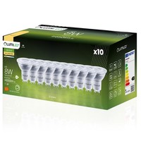 10X Led-GlüHbirne GU10 Reflektor PAR16 8W = 80W 650Lm 3000K Warmweiß 36° Dimmbar